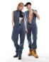 Calvin Klein Jeans sleeveless zip denim jumpsuit in grey wash - ASOS Exclusive