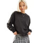 Weekday Essence Standard Sweatshirt in washed black