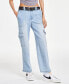 Juniors' Belted Skater Jeans