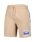 Men's Tan Philadelphia 76ers Team Stripe Shorts