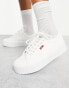 Levi's Tijuana leather trainers in white with logo