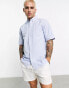 Fred Perry short sleeve oxford shirt in light blue