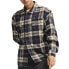 Puma Pl Statement Flanel Over Button Up Shirt Mens Beige, Blue Casual Tops 62636