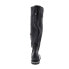 A.S.98 Tye 516338-201 Womens Black Leather Zipper Knee High Boots 6