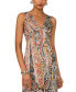 Women's Sleeveless V-Neck Paisley Midi Dress