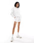 Six Stories Bride embroidered hoodie co-ord in white