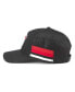 Men's Black New Jersey Devils HotFoot Stripes Trucker Adjustable Hat