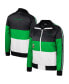 Women's Green Oregon Ducks Color-Block Puffer Full-Zip Jacket