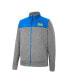 Men's Charcoal, Blue UCLA Bruins Putter Herringbone Full-Zip Jacket