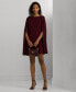 Women's Georgette Cape Dress