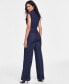 Women's Wide-Leg Denim Jumpsuit, Created for Macy's