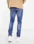 Jack & Jones Intelligence Glenn slim fit jeans in mid blue