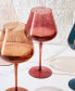 Pastel Large Colored Crystal Wine Glass, Set of 6