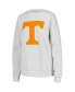 Women's Ash Tennessee Volunteers Team Effort Pullover Sweatshirt and Shorts Sleep Set