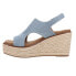 Corkys Freddie Espadrille Wedge Womens Blue Casual Sandals 41-0189-DEMN