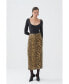 Women's Leopard Print Pencil Skirt