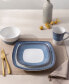 Colorscapes Layers Square Dinner Plate Set of 4, 10.75"