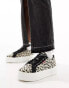 Levi's Tijuana trainer with logo in leopard print