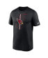 Men's Black Arizona Cardinals Legend Icon Performance T-shirt