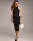 Donna Karan Women's Sleeveless Ruched Jersey Dress