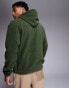 ASOS DESIGN polar fleece hoodie in green