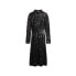 SUPERDRY Long Sleeves Backless Sparkly Midi dress