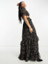 Reclaimed Vintage limited edition maxi ruffle dress in floral