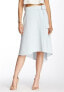 HARLOWE & GRAHAM 134271 Women's Blue Flow Wrap Buckle Midi Skirt Size XS