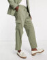 Viggo viera technical suit cargo trousers in khaki