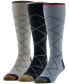 Men's Diamond Plaid Crew Dress Socks, 3-Pack