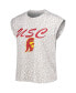 Женская пижама Concepts Sport womens Cream USC Trojans Montana T-shirt and Shorts Sleep Set