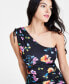 Women's Midnight Printed One-Shoulder Dress