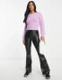 New Look Petite checkerboard jumper in pink