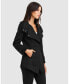 Women NEW FIT Bad Girl Wool Blend Moto Coat