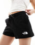 The North Face logo bootie shorts in black