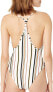 Volcom 256731 Women's Stripe Multi One Piece Swimsuit Size S