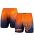 Men's Navy, Orange Chicago Bears Ombre Mesh Shorts