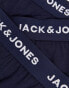 Jack & Jones 3 pack trunks with contrast waistband