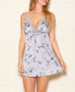 Комплект женского нижнего белья ICollection satin Hummingbird Print Chemise Nightgown Lingerie, Online Only