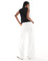 Extro & Vert tailored wideleg trousers in white co-ord