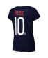 Women's Christian Pulisic Navy USMNT Name Number T-Shirt