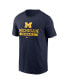 Men's Navy Michigan Wolverines Baseball T-Shirt