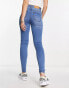 Noisy May Callie high waisted skinny jeans in light blue