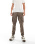 ONLY & SONS tapered cuffed cargo trouser in light brown