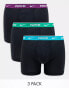 Nike Everyday Cotton Stretch briefs 3 pack in black contrast waistband