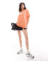 The North Face Oversized heavyweight t-shirt in orange Exclusive at ASOS