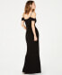 Juniors' Off-The-Shoulder Gown