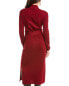 Elie Tahari Mock Neck Wool Midi Sweaterdess Women's