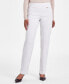 Women's Tummy-Control Pull-On Straight-Leg Pants, Created for Macy's