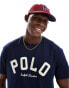 Polo Ralph Lauren varsity logo t-shirt classic oversized fit in navy